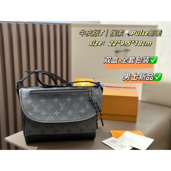 Louis Vuitton Pulse Messenger (Monogram Eclipse)
